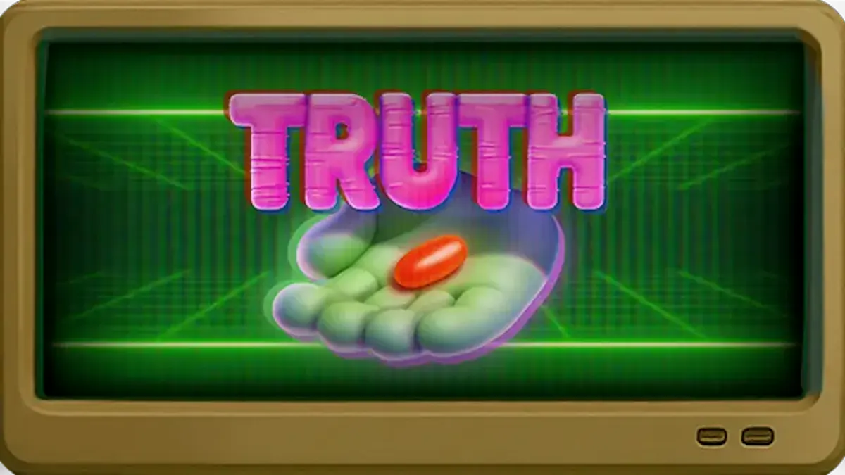 Truth Shady Lady slot machine interface featuring conspiracy theme